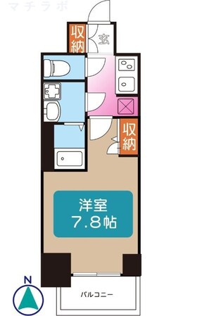 新栄町駅 徒歩4分 7階の物件間取画像